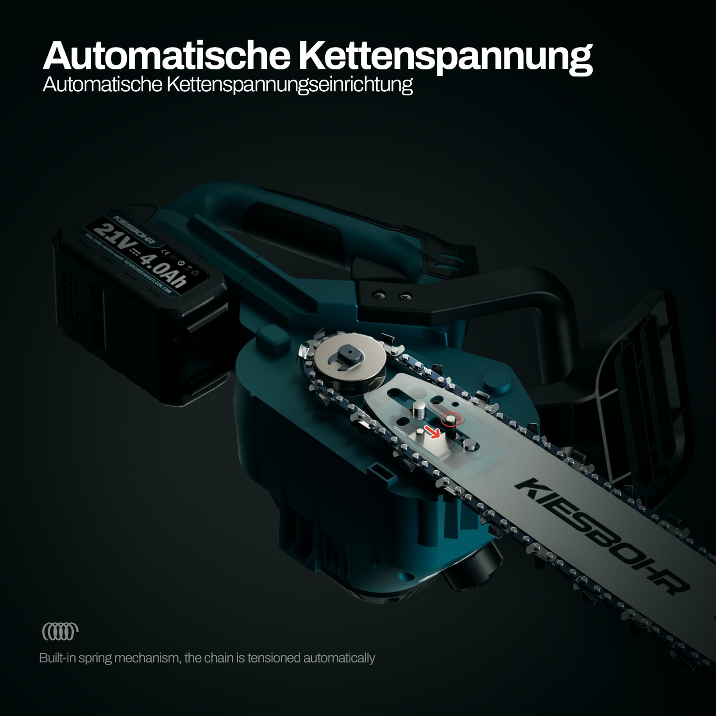 KIESBOHR CSX001 30cm brushless cordless chainsaw with automatic chain lubrication - My Store