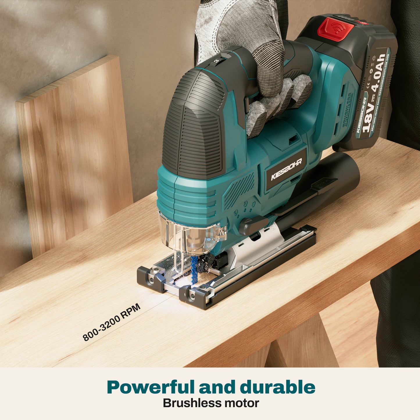 KIESBOHR DIY cordless jigsaw-Powerful and durable