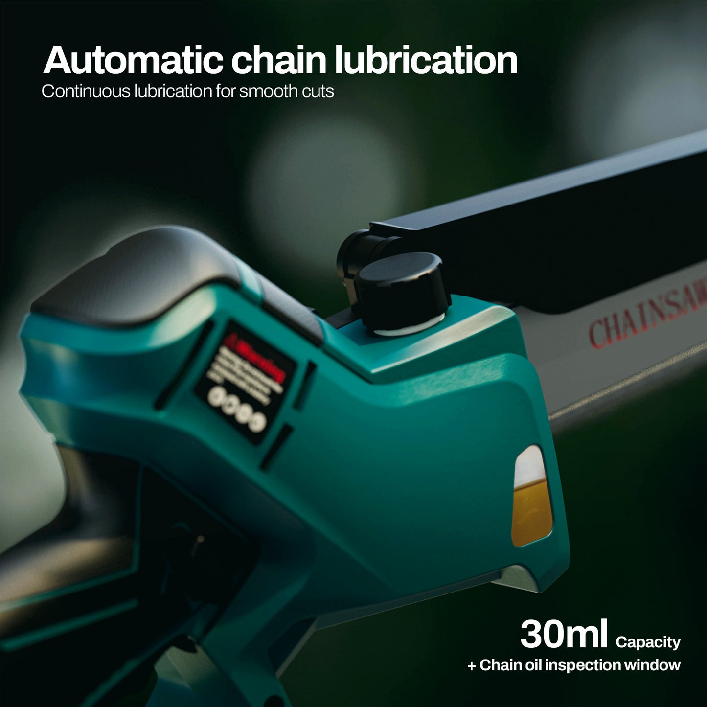 Automatic chain lubrication, Continuous lubrication for smooth cuts