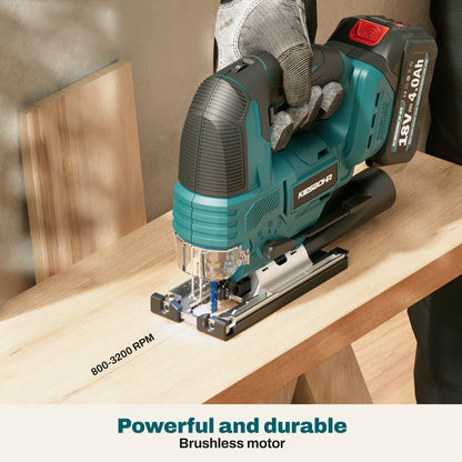 KIESBOHR DIY cordless jigsaw-Powerful and durable